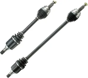 2 New DTA Front CV Axles Compatible with 2008-2017 Mitsubishi Lancer With FWD and Automatic CVT Transmission Only; Will NOT Fit Ralliart or Evolution Trims