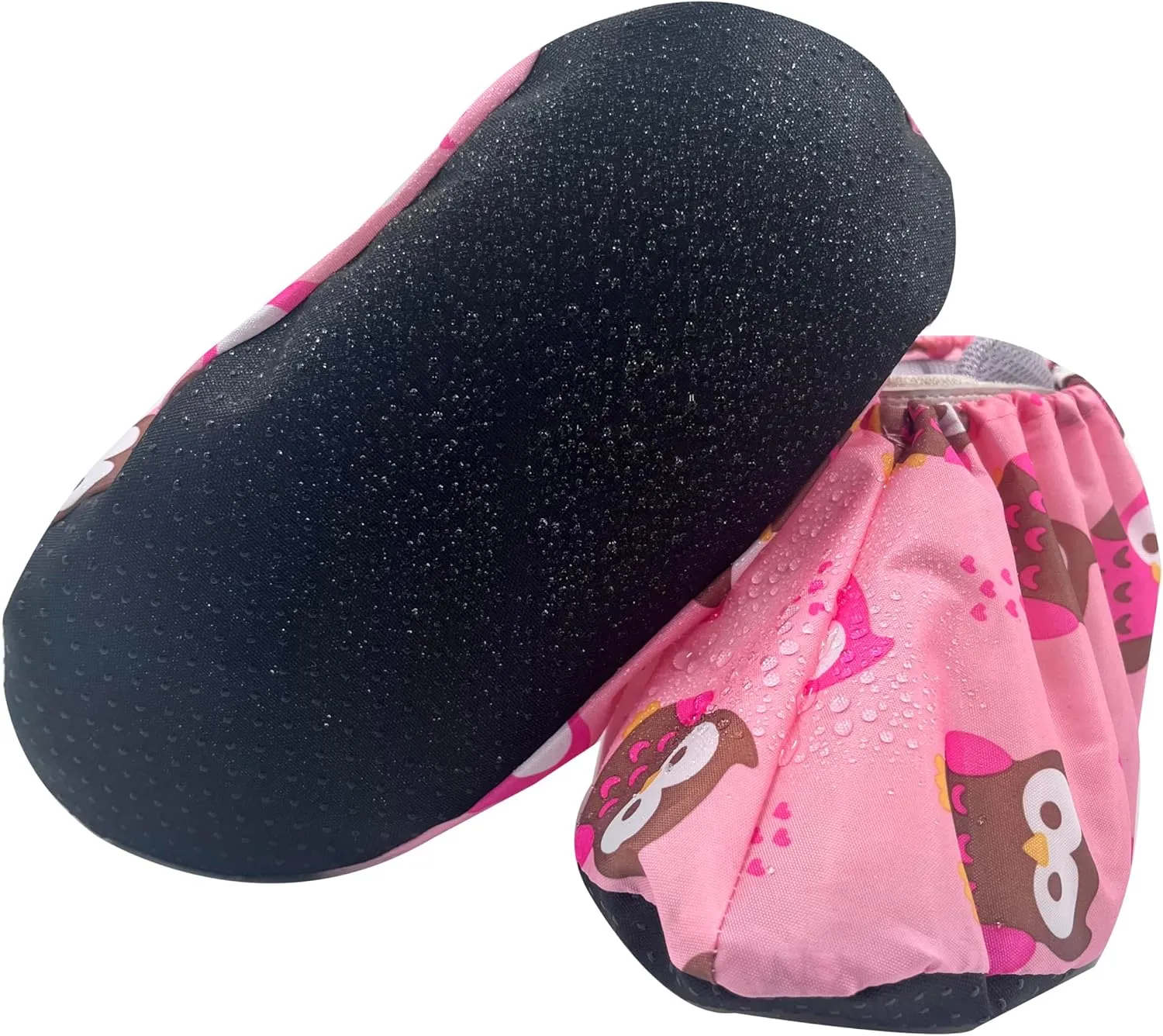 5 Pairs Kids Shoe Covers Reusable Non Slip Washable Dustproof Durable Waterproof Boots Cover For Indoors Floors Kindergarten Elementary School (Medium, Pink)
