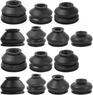 7x2 Sizes Car Ball Joint Dust Cover Head Boots Replacement Tie Pull Rod Ends Rubber Joint Kit Track Dust Protection Suspension Parts Accessories for Vehicles (Model-2)