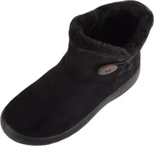 ABSOLUTE FOOTWEAR Womens Lightweight Faux Suede Faux Fleece Slip On Zip Up Ankle Boots