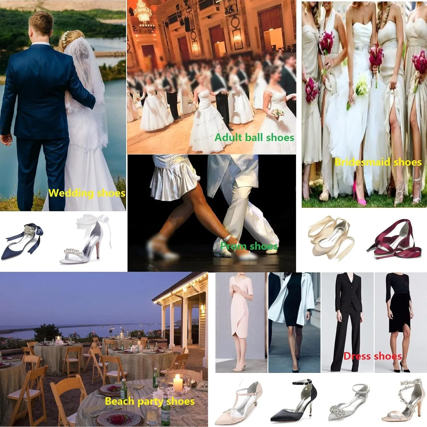 ADMLZQQ Women's Mid Heel Buckle Ankle Strap Lace Mesh Satin Bridal Wedding Shoes