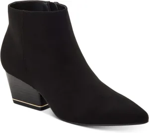 Alfani Womens Armena Faux Suede Pointed Toe Ankle Boots