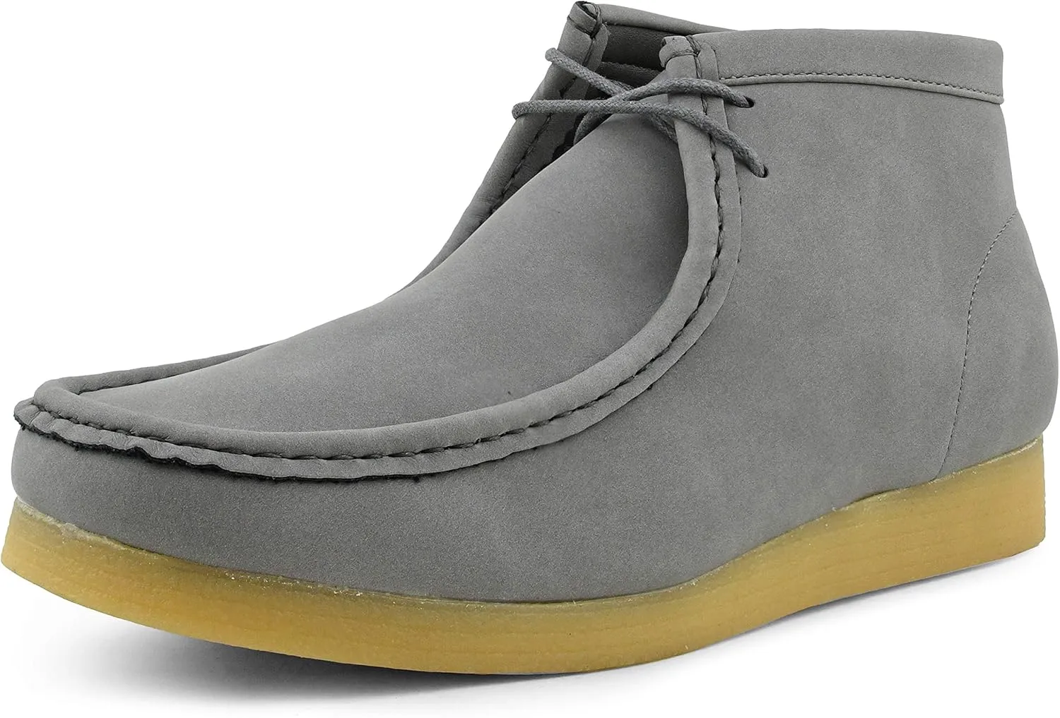 Amali Casual Chukka Boots for Men, High-Top, Lace Up Suede Men's Shoes, Desert Boots with Crepe Rubber Sole