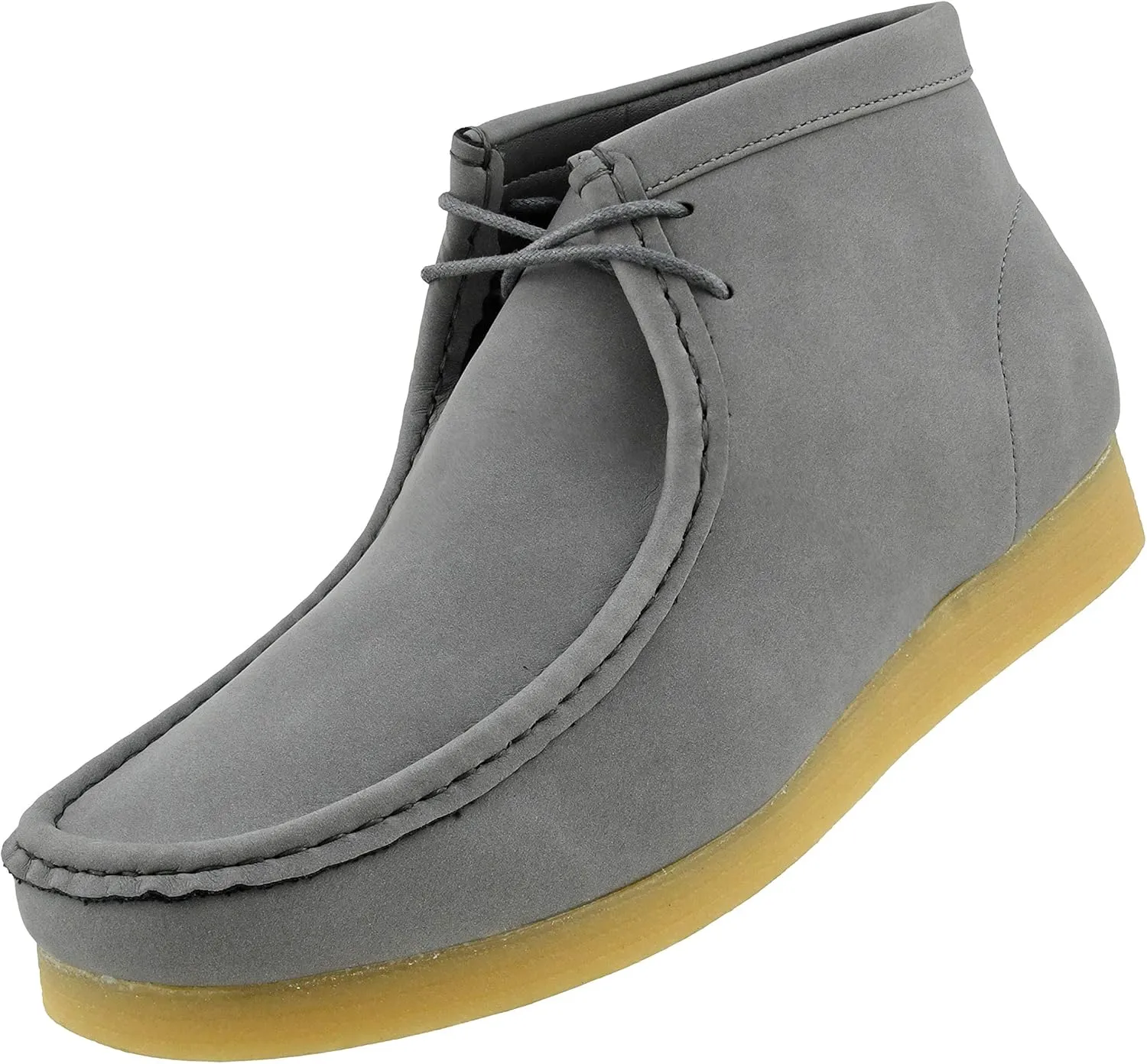 Amali Casual Chukka Boots for Men, High-Top, Lace Up Suede Men's Shoes, Desert Boots with Crepe Rubber Sole