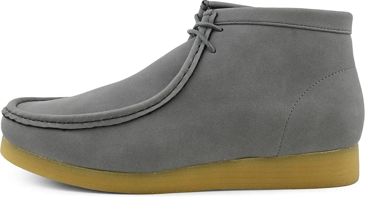 Amali Casual Chukka Boots for Men, High-Top, Lace Up Suede Men's Shoes, Desert Boots with Crepe Rubber Sole