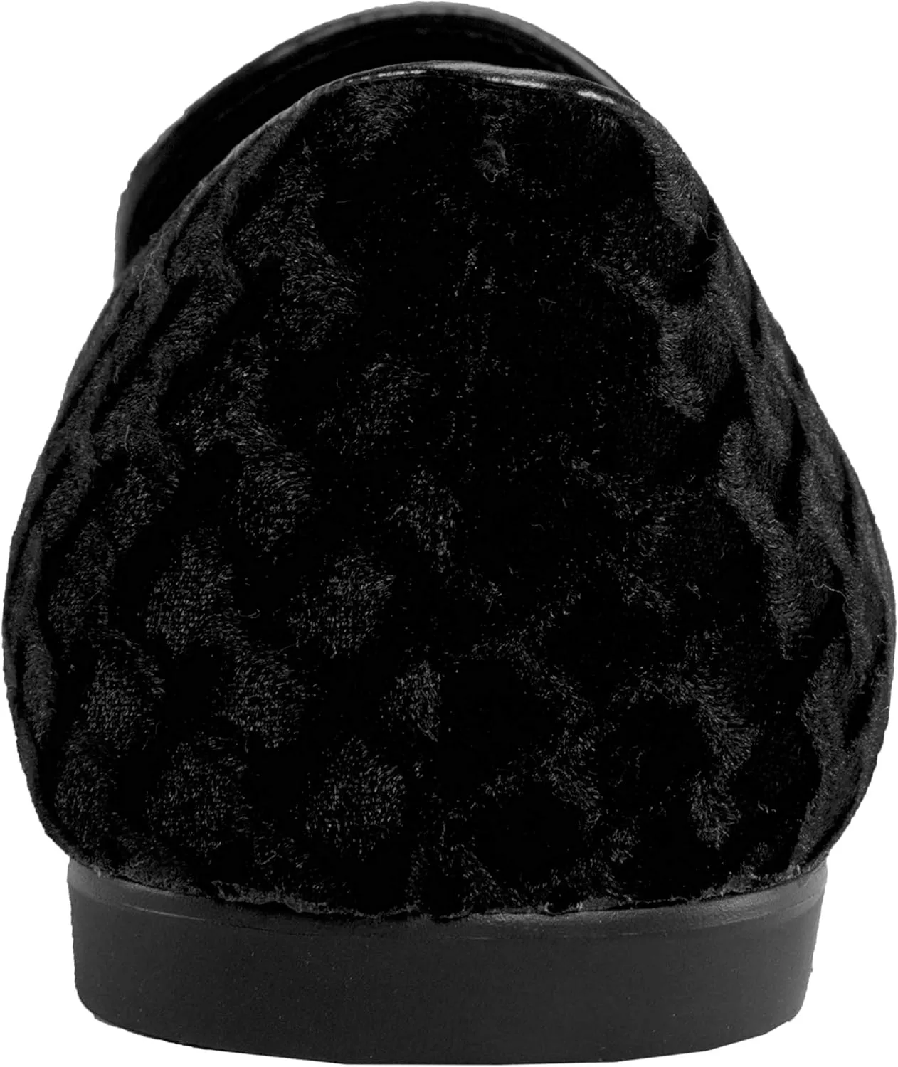 Amali Fishman Men’s Dress Shoes Plush Velvet with a Quilted Design Slip-on Driver Shoes for Men Velvet Loafers The Original Smoking Men Tuxedo Slipper Shoes