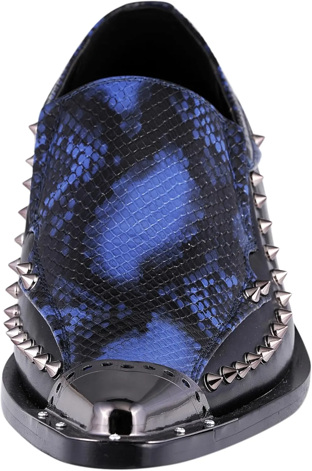 Amali Sparkling Smoking Slipper with Metal Tip - Men's Dress Shoes - Party Loafers for Men - Metallic Loafers for Men - Mens Disco Shoes - Designer Shoes