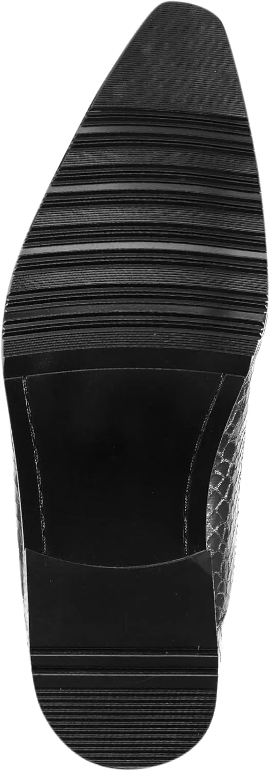Amali Sparkling Smoking Slipper with Metal Tip - Men's Dress Shoes - Party Loafers for Men - Metallic Loafers for Men - Mens Disco Shoes - Designer Shoes