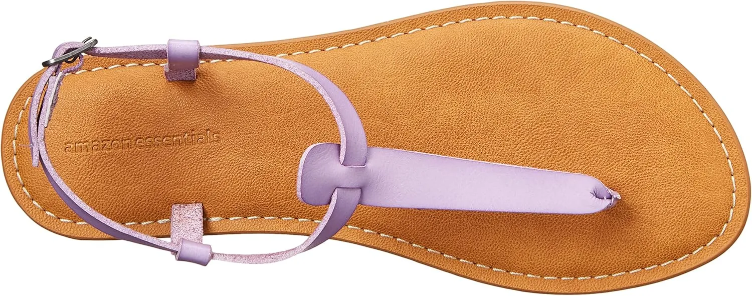 Amazon Essentials Women's Casual Thong Sandal with Ankle Strap