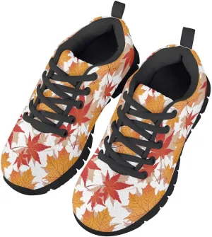 AmzPrint Donuts Print Low-Top Fashion Unisex-Child Walking Shoes Lightweight Lace-Up Girls Boys Black Sneakers Size 11.5