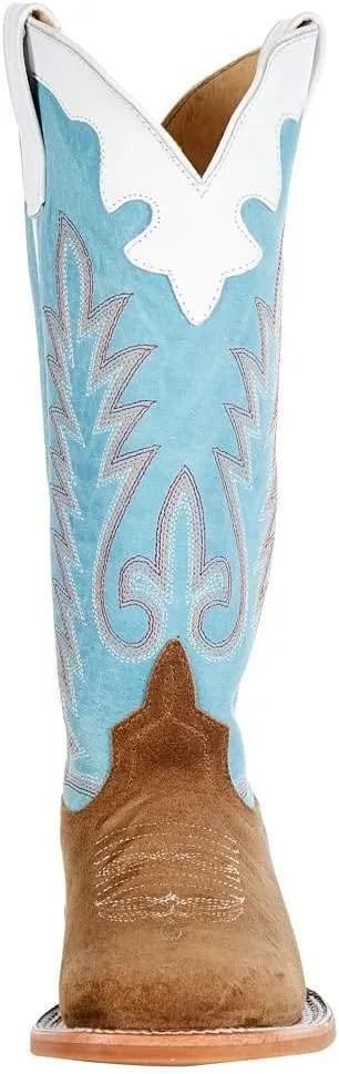 Anderson Bean Kids Coyote Sand Vamp Sky Blue Sensation Cowboy Boot Brown