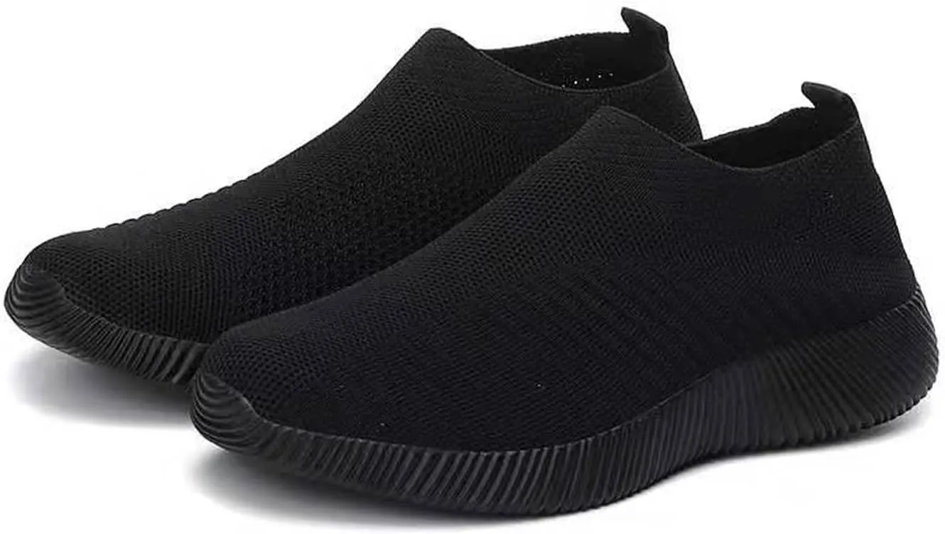 AngryMonkey Women Arch Support Orthopedic Sneakers Walking Shoes,Comfortable Lightweight Breathable Memory Foam Slip On Trainers Running Shoes