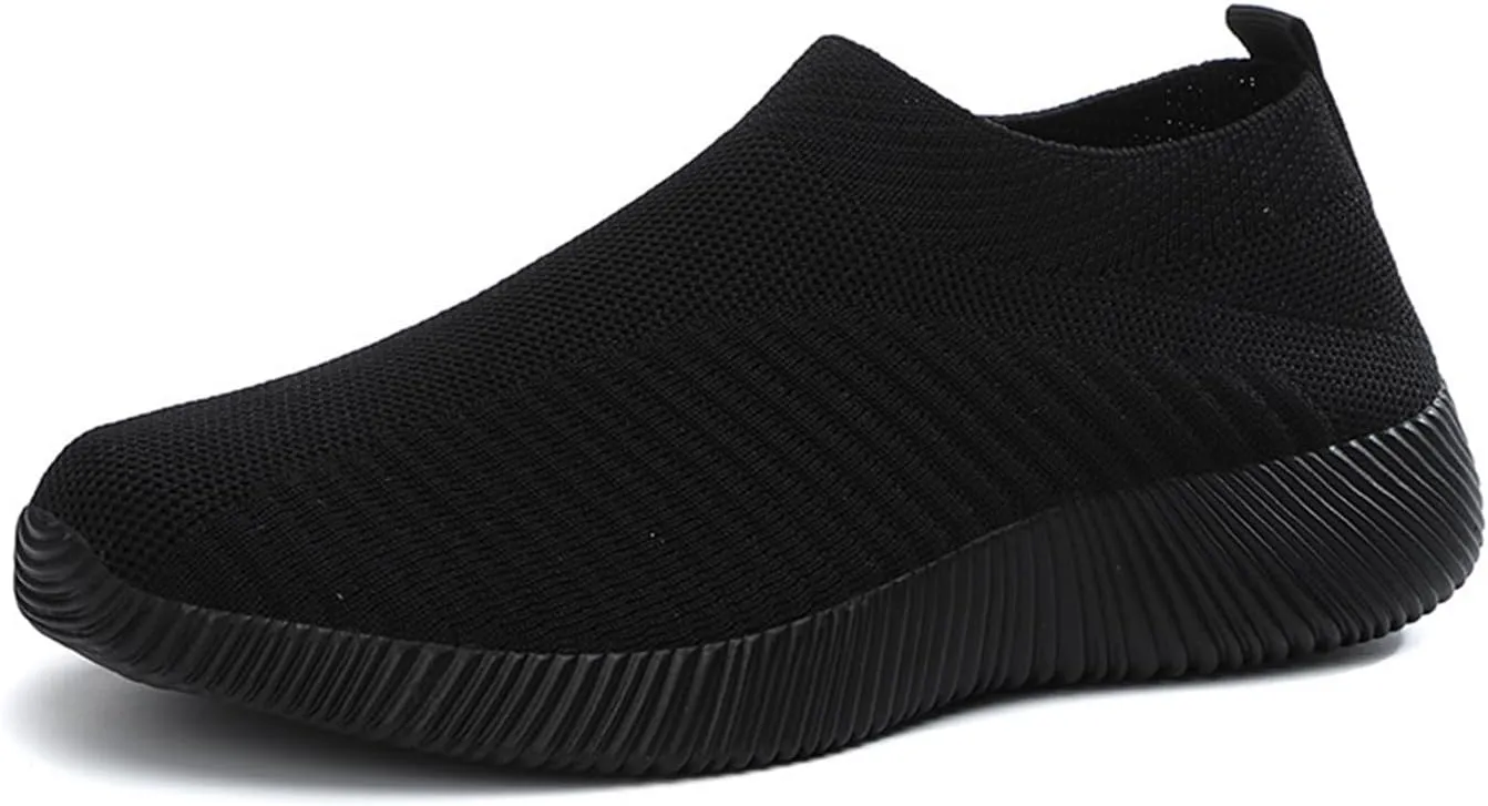 AngryMonkey Women Arch Support Orthopedic Sneakers Walking Shoes,Comfortable Lightweight Breathable Memory Foam Slip On Trainers Running Shoes
