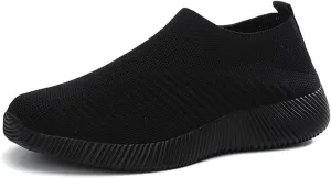 AngryMonkey Women Arch Support Orthopedic Sneakers Walking Shoes,Comfortable Lightweight Breathable Memory Foam Slip On Trainers Running Shoes