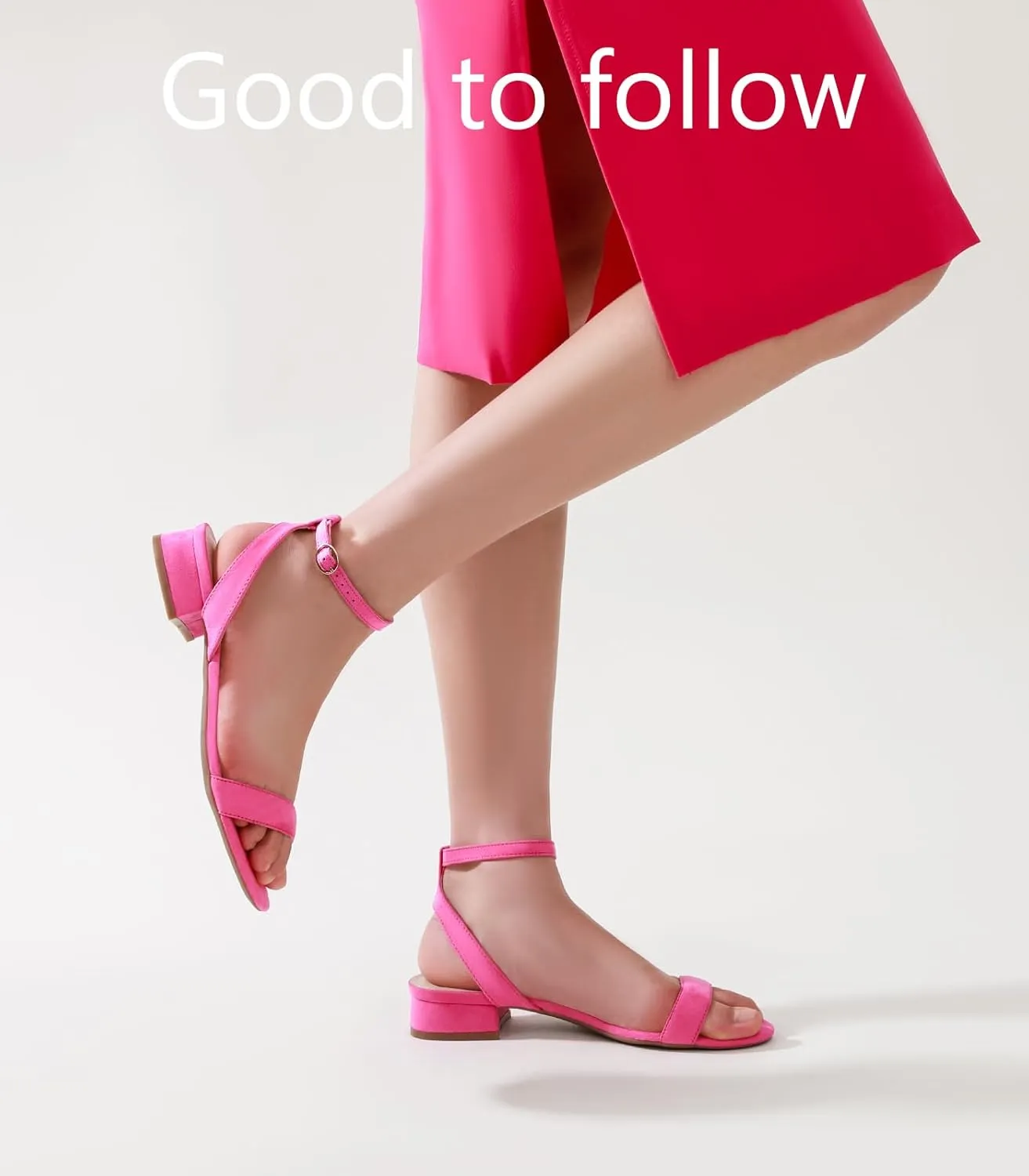 Ankis Black Nude White Red Women Sandals Comfortable Walking Strappy Open Toe Sandals for Women Dressy Summer 1 Inch Low block Heel Flat Adjustable Ankle Strap Wide Available Shoes 2024