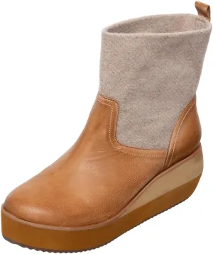 Antelope Women's Suede Wedge Boots - Farah
