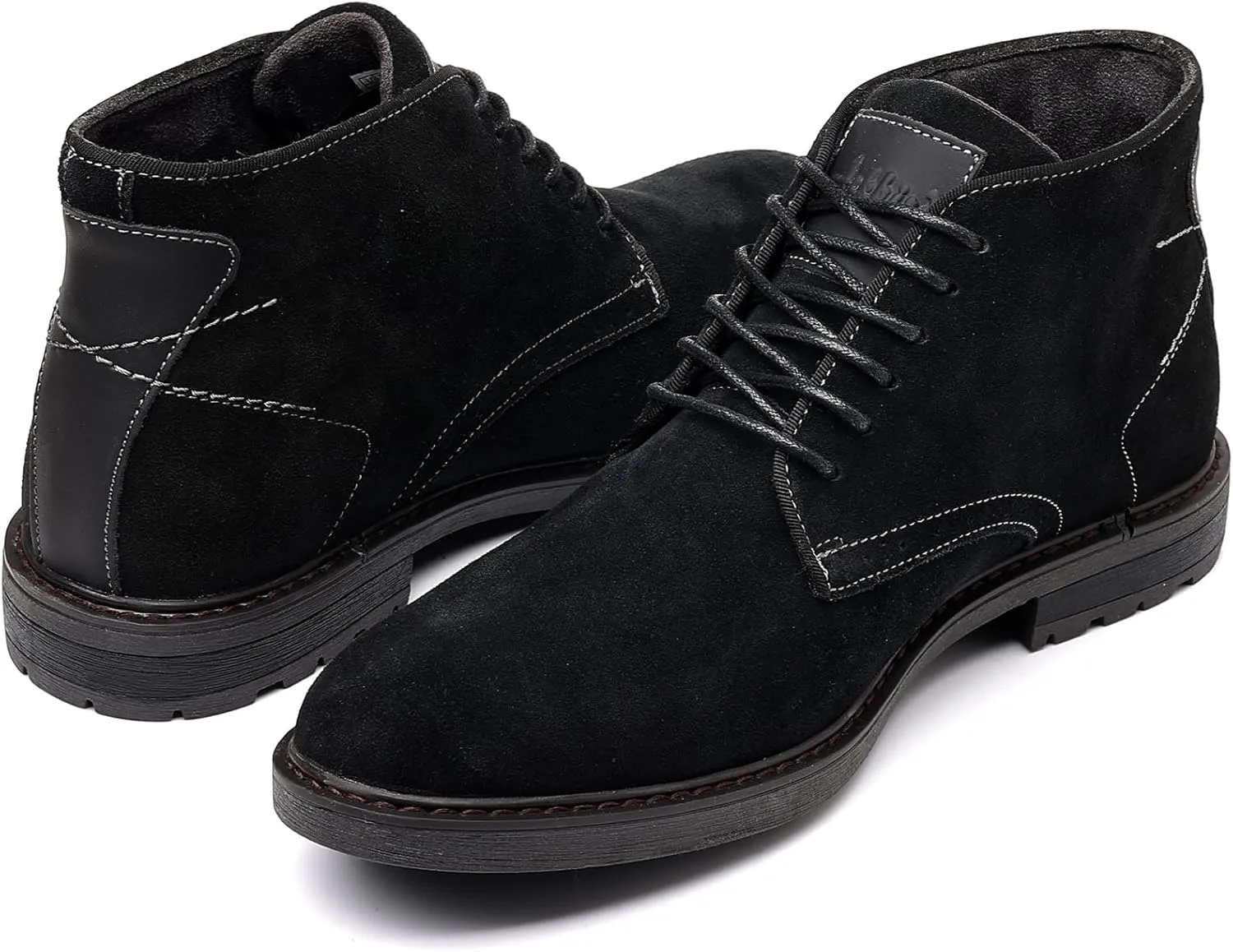 Arkbird Mens Chukka Boots Suede Leather Classic Fashion Casual Ankle Lace-up Dress Boots for Men