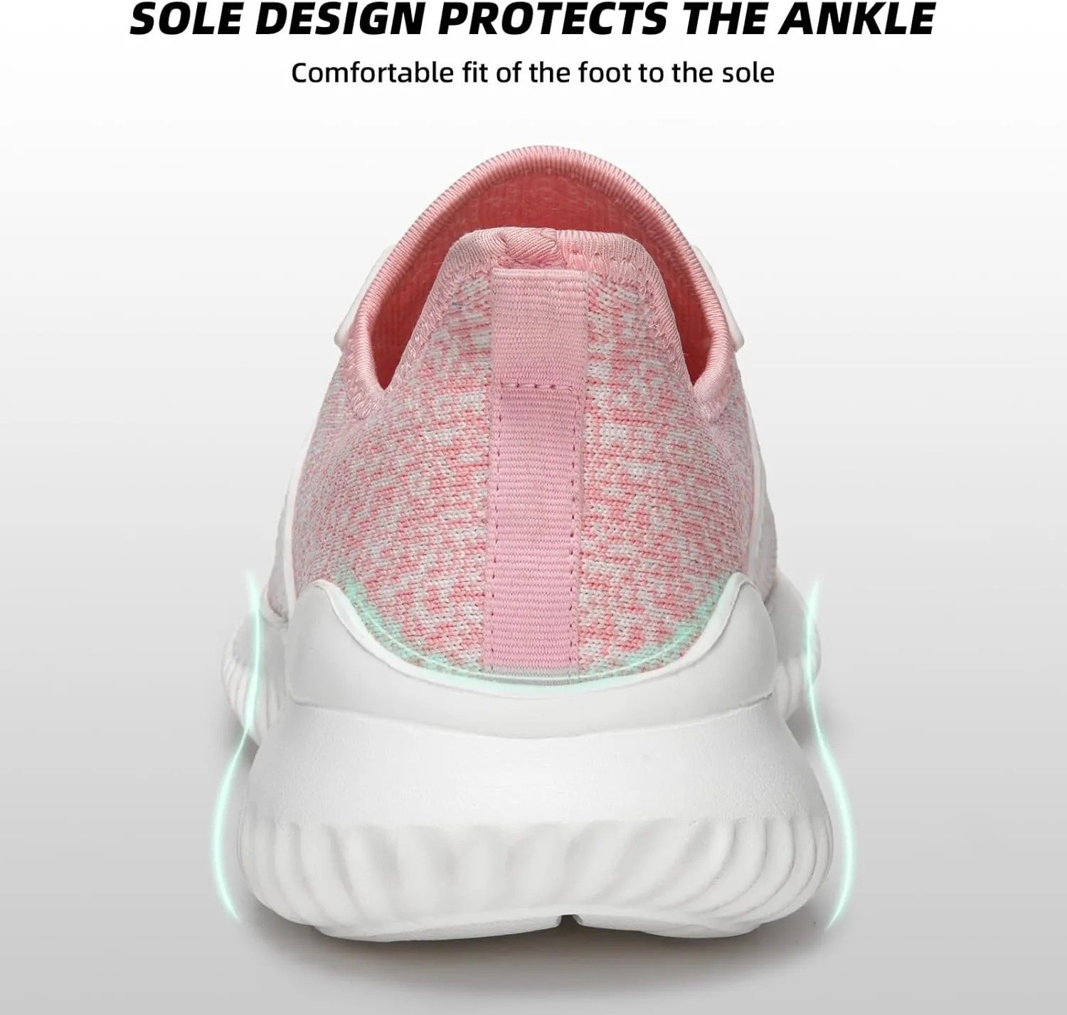 ATHMILE Womens Walking Shoes Lightweight Men Tennis Shoes Slip On Memory Foam Casual Sneakers for Gym Travel Work Outdoor Road