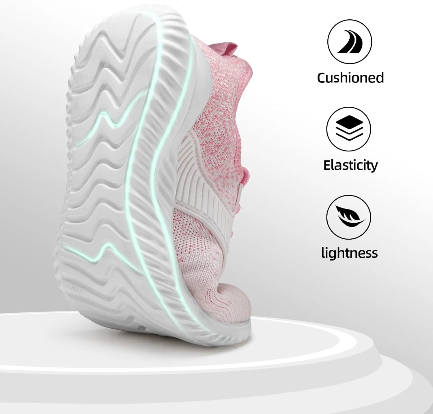 ATHMILE Womens Walking Shoes Lightweight Men Tennis Shoes Slip On Memory Foam Casual Sneakers for Gym Travel Work Outdoor Road