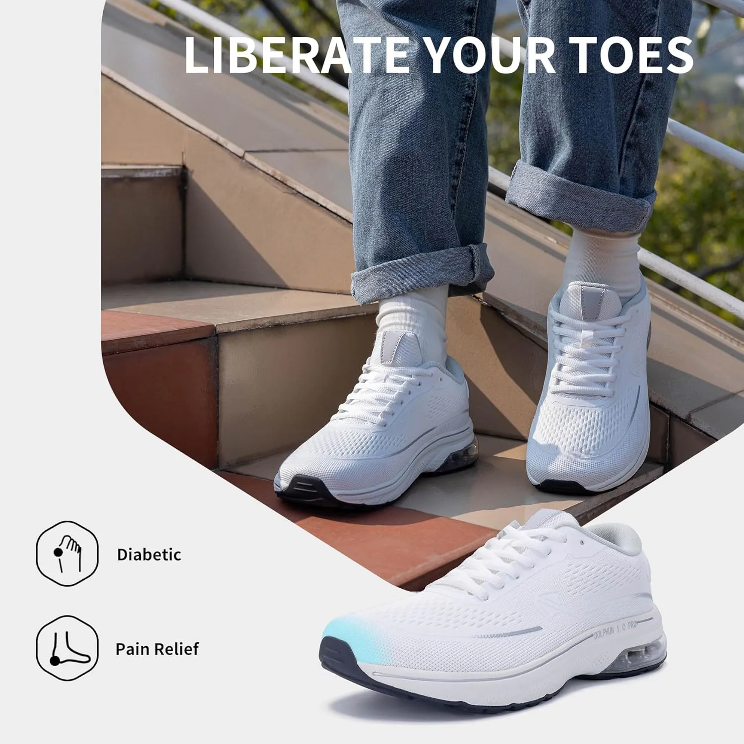 Autper Women's Running Shoes Wide Toe Box Sneakers Women Comfortable Arch Support Walking Tennis Athletic Shoes for Jogging Workout Gym Sports US6-11
