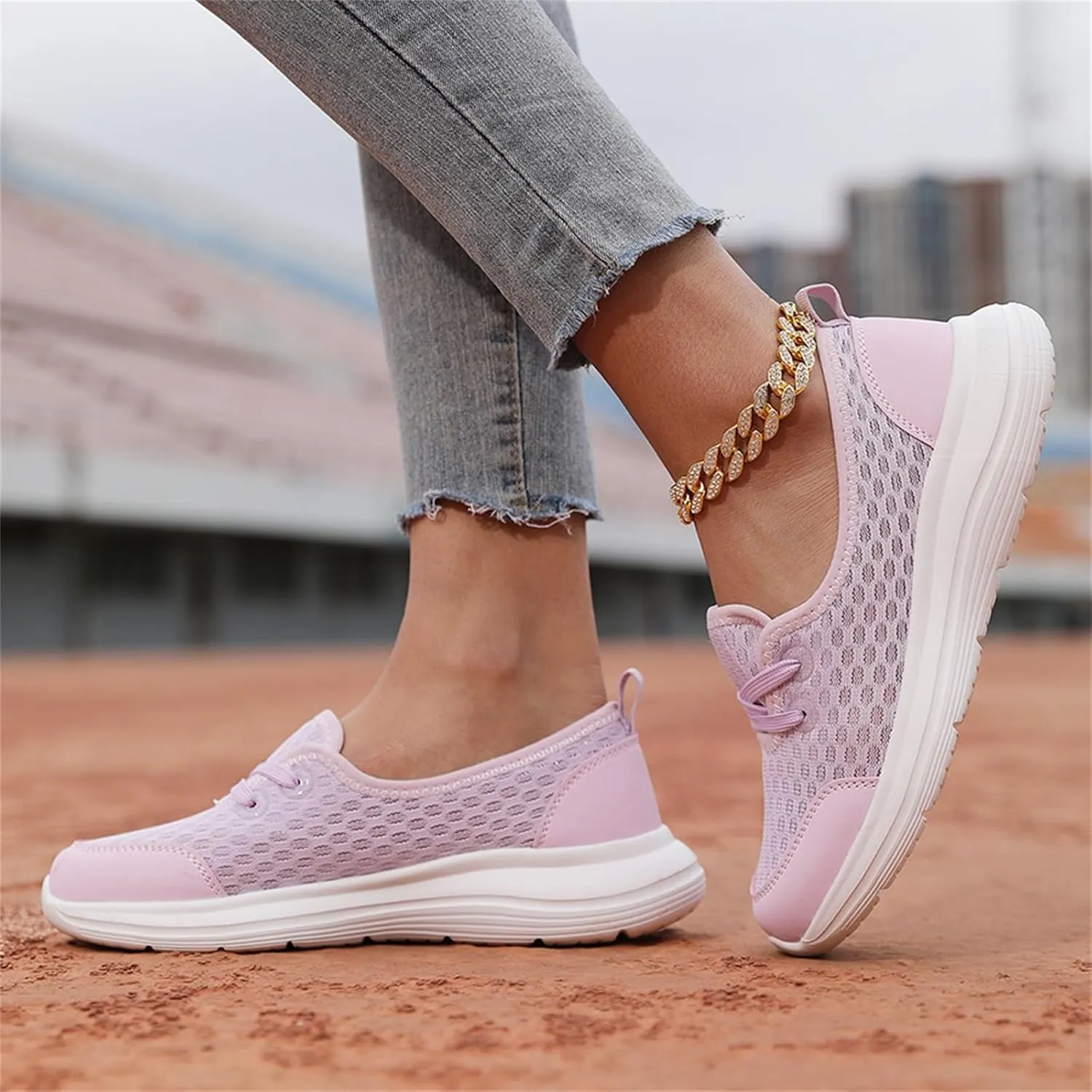 Azdealy Orthopedic Shoes,Women's Soft Sole Mesh Comfort Orthopedic Shoes,New Slip-on Walking Sh-OES with Arch Support