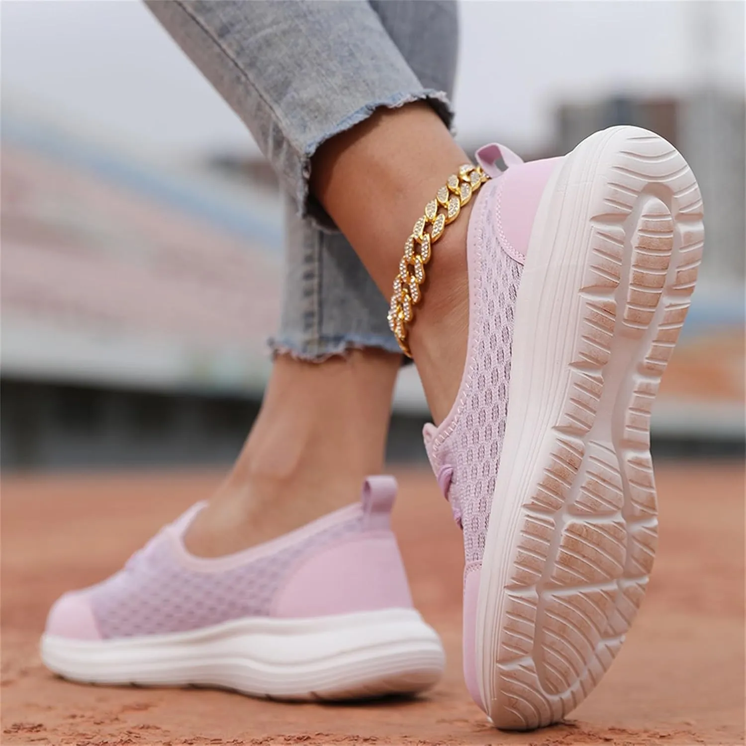 Azdealy Orthopedic Shoes,Women's Soft Sole Mesh Comfort Orthopedic Shoes,New Slip-on Walking Sh-OES with Arch Support
