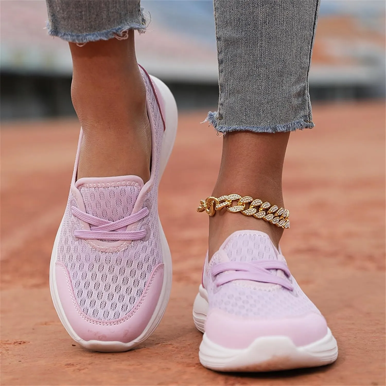 Azdealy Orthopedic Shoes,Women's Soft Sole Mesh Comfort Orthopedic Shoes,New Slip-on Walking Sh-OES with Arch Support