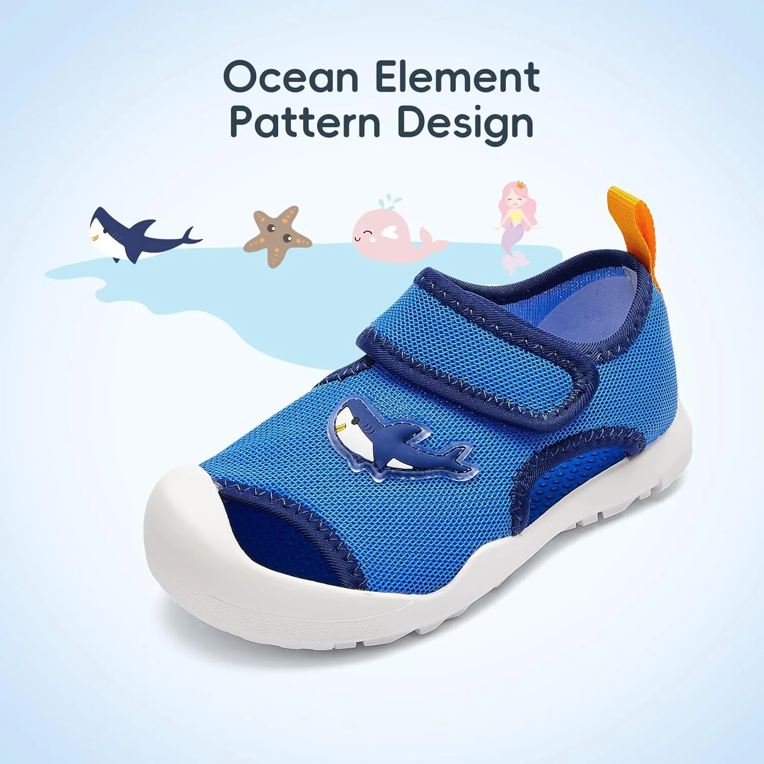 Balabala Toddler Girls Boys Sport Sandal, Kids Closed Toe Outdoor Water Sandals Non-slip Lightweight Beach Walking Shoes