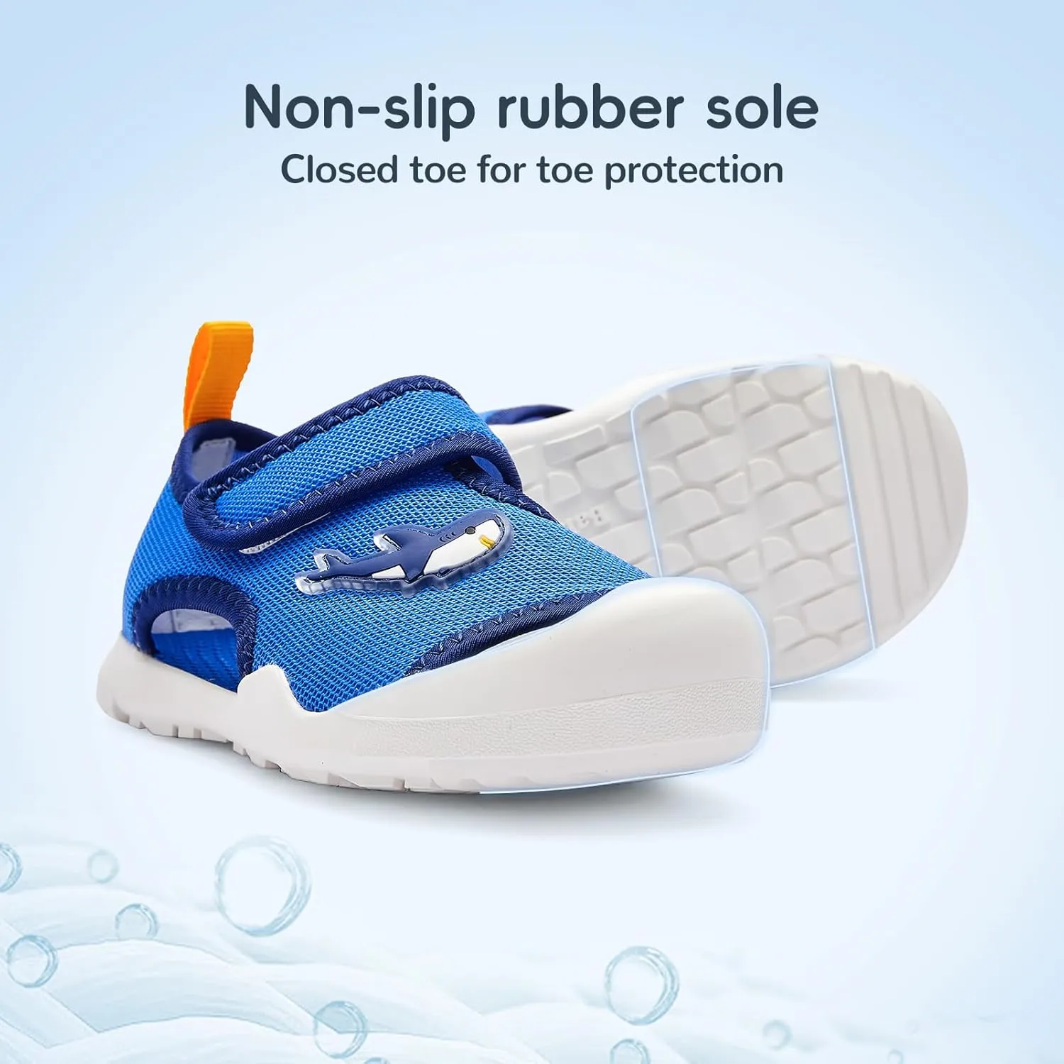 Balabala Toddler Girls Boys Sport Sandal, Kids Closed Toe Outdoor Water Sandals Non-slip Lightweight Beach Walking Shoes