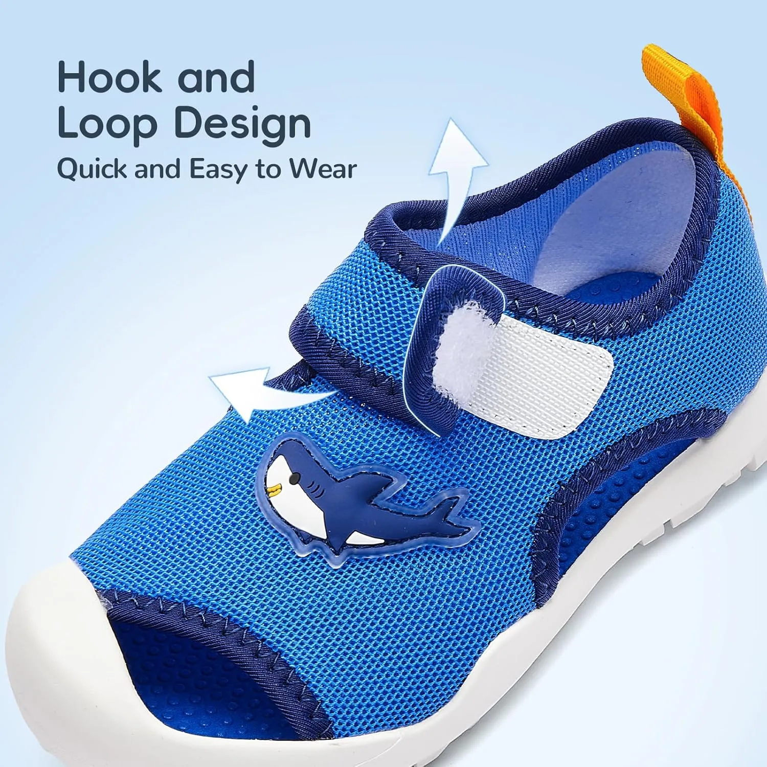 Balabala Toddler Girls Boys Sport Sandal, Kids Closed Toe Outdoor Water Sandals Non-slip Lightweight Beach Walking Shoes
