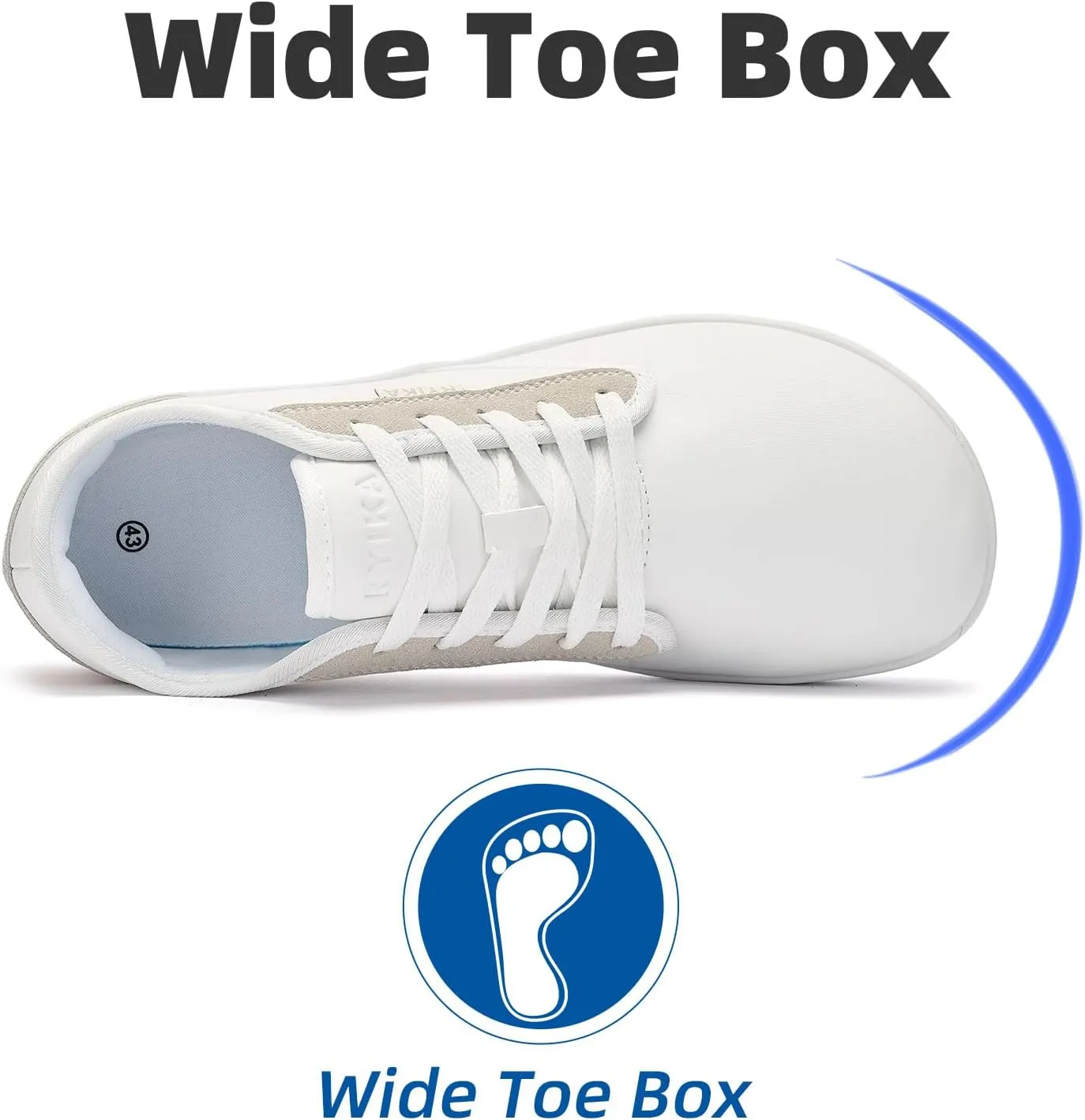 Barefoot Shoes Men Wide Toe Box Width Walking Shoes Zero Drop Sneakers