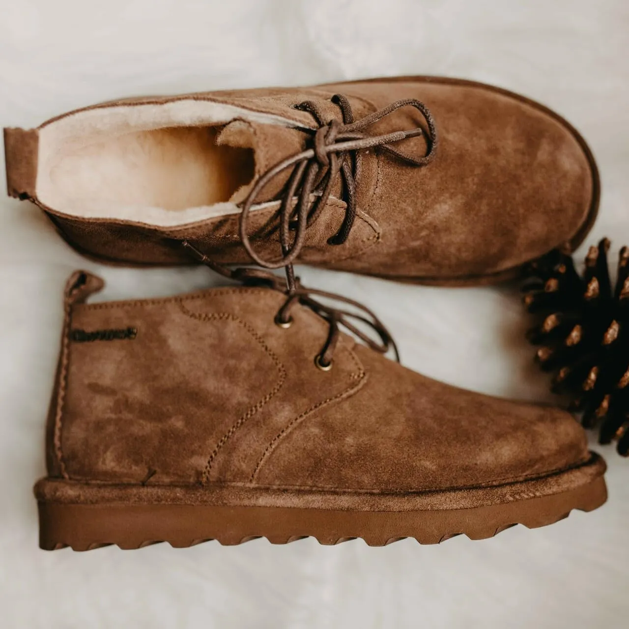 BEARPAW Womens Skye Suede Ankle Chukka Boots