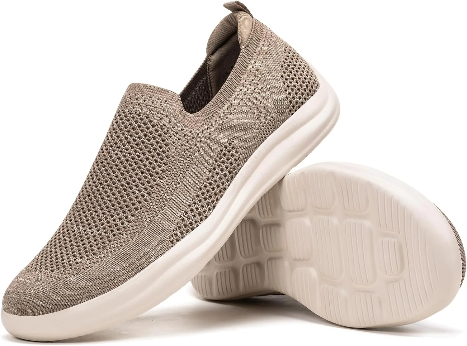 BEJINASH Men’s Slip-on Walking Shoes, Lightweight Breathable Go Walk Shoes with Arch Support,Comfortable Casual Loafers Shoes
