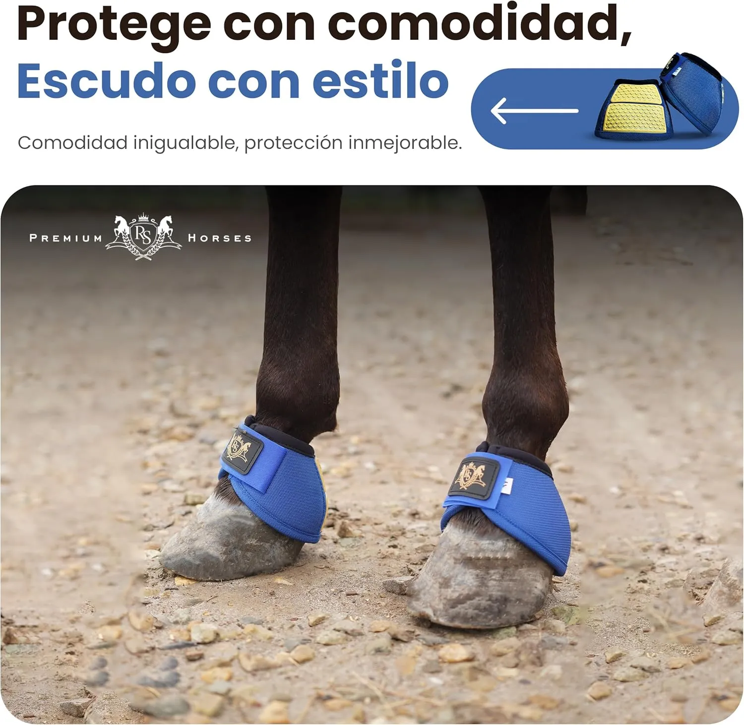 Bell Boots | Prevent Horses from Injury | Professional Bell Boots for Horses with Superb Protection, Durability, Comfort, Relaxable & Lightweight | Easily Remove mud & dust