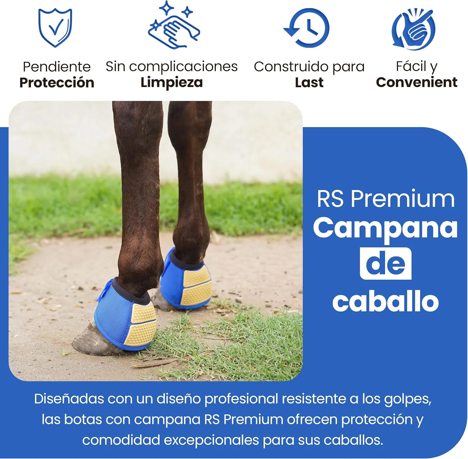 Bell Boots | Prevent Horses from Injury | Professional Bell Boots for Horses with Superb Protection, Durability, Comfort, Relaxable & Lightweight | Easily Remove mud & dust