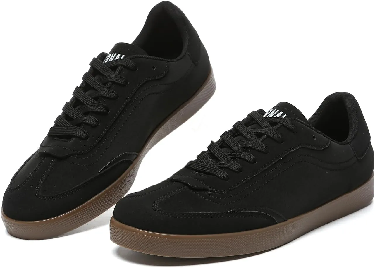 Bernal Men's Fashion Sneakers Low Top Walking Travel Shoes Daily Comfortable Casual Lace-up Tennis Sneakers Gymnastics Skate Court Shoes