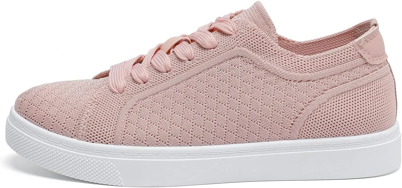 Betrue Breathable Slip On Shoes for Women, Womens Casual Boat Loafers Walking Shoes, Lightweight Canvas Lace Up Loafers Shoes for Women