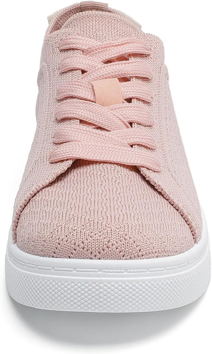 Betrue Breathable Slip On Shoes for Women, Womens Casual Boat Loafers Walking Shoes, Lightweight Canvas Lace Up Loafers Shoes for Women