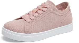 Betrue Breathable Slip On Shoes for Women, Womens Casual Boat Loafers Walking Shoes, Lightweight Canvas Lace Up Loafers Shoes for Women