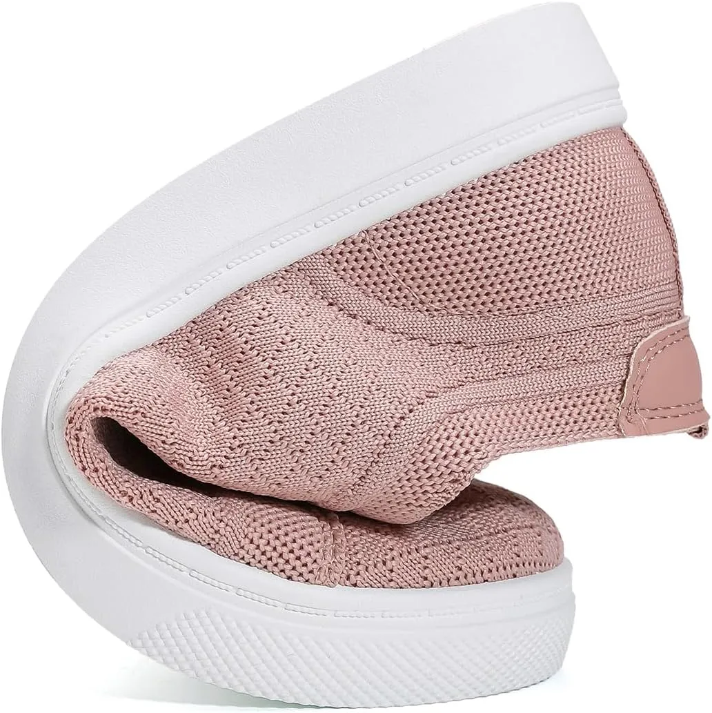 Betrue Breathable Slip On Shoes for Women, Womens Casual Boat Loafers Walking Shoes, Lightweight Canvas Lace Up Loafers Shoes for Women