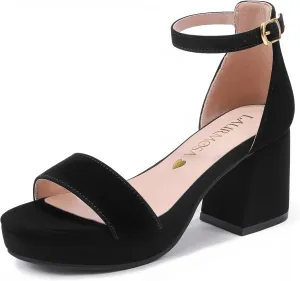 Big Girls High Heels Sandals Round Open Toe Kids Dress Shoes Pageant Flower Girl Shoes Wedding Party Ankle Strap Pumps for Little Big Kids