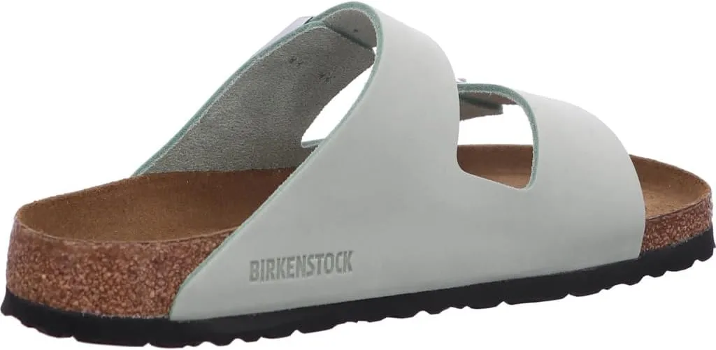 Birkenstock Arizona Nubuck Leather Sandals - Iconic Two-Strap Design with Soft Footbed Comfort - Multiple Colors & Sizes