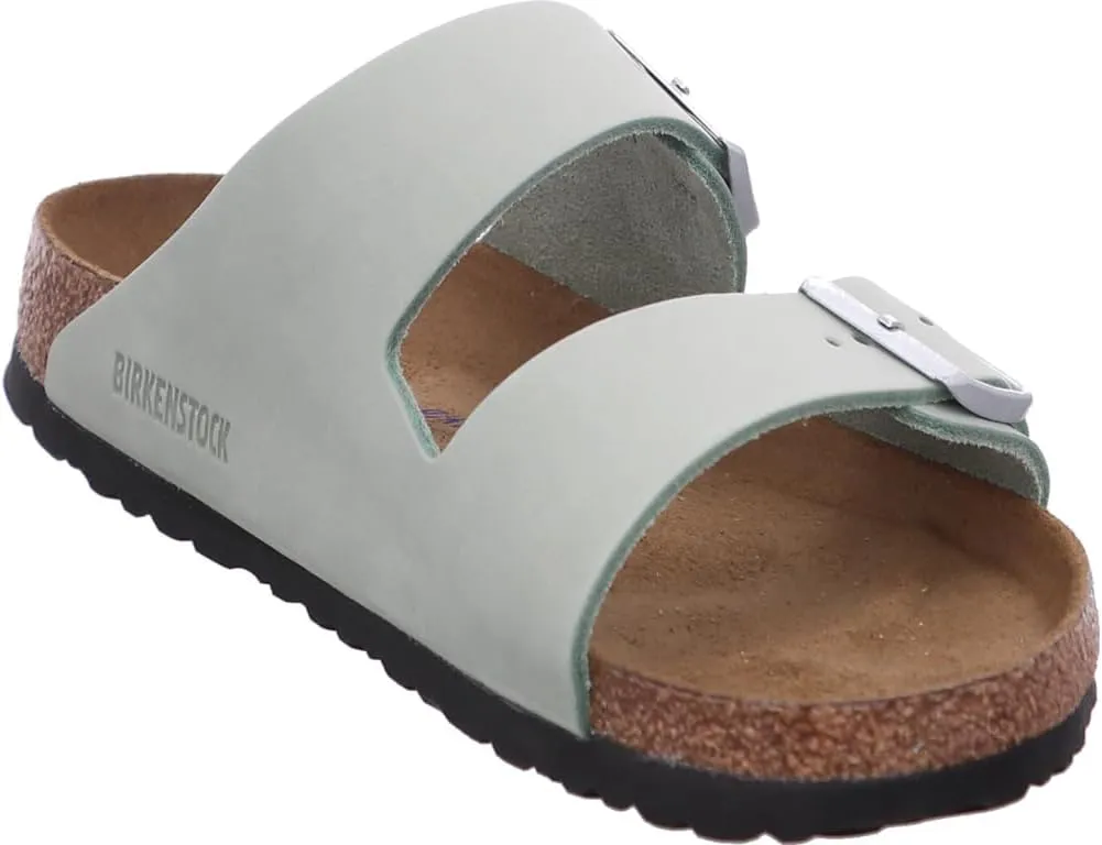 Birkenstock Arizona Nubuck Leather Sandals - Iconic Two-Strap Design with Soft Footbed Comfort - Multiple Colors & Sizes