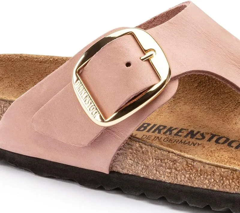 Birkenstock Gizeh Big Buckle Nubuck Leather Sandals - Classic Style with Striking Elegance - Multiple Sizes & Colors
