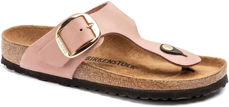 Birkenstock Gizeh Big Buckle Nubuck Leather Sandals - Classic Style with Striking Elegance - Multiple Sizes & Colors