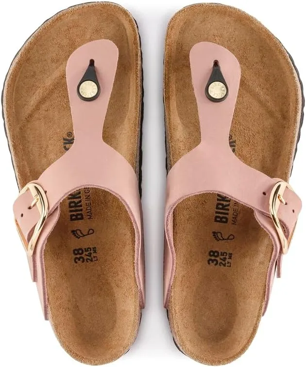 Birkenstock Gizeh Big Buckle Nubuck Leather Sandals - Classic Style with Striking Elegance - Multiple Sizes & Colors