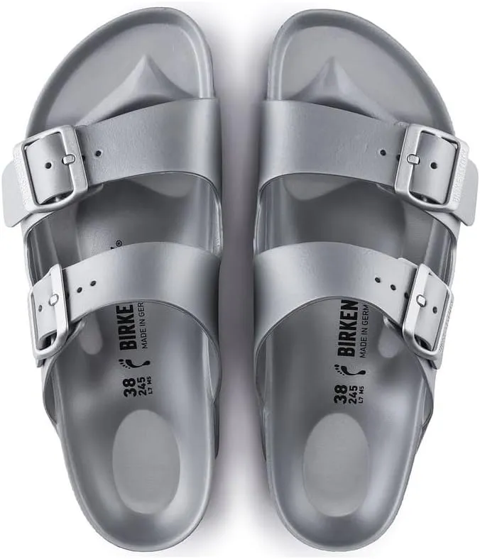 Birkenstock Unisex-Adult Molded Arizona Eva Metallic Silv