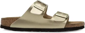 Birkenstock Unisex Arizona BS Birko-Flor Gold Sandals 8 W / 6 M US