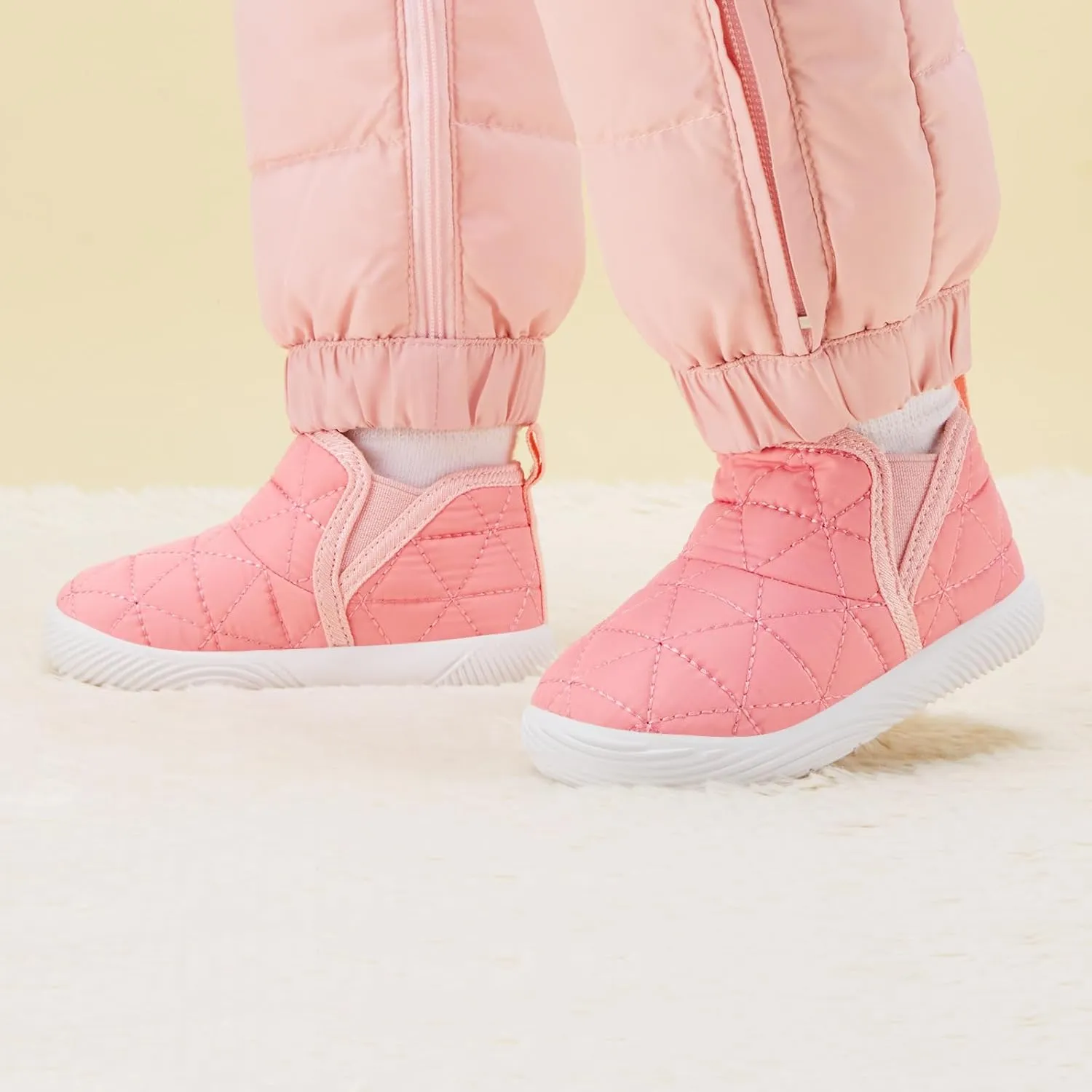 BMCiTYBM Baby Boy Girl Snow Boots Waterproof Winter Warm Booties Nonslip Lightweight Outdoor Shoes for First Walkers 6 9 12 18 24 Months(Infant/Toddler)
