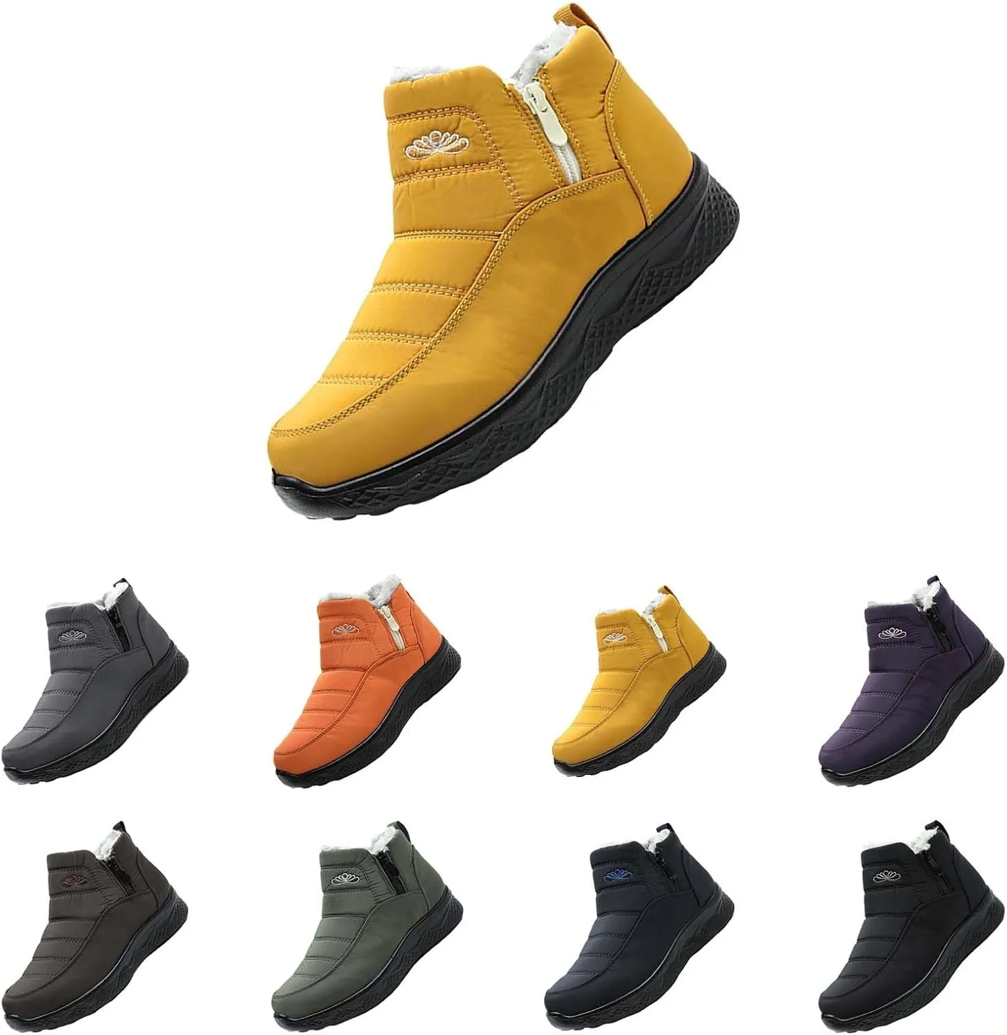 Boots Woman Boots Fashion Casual Shoes Men's Snow Boots Cotton Shoes Winter Padded Warm Women's Boots